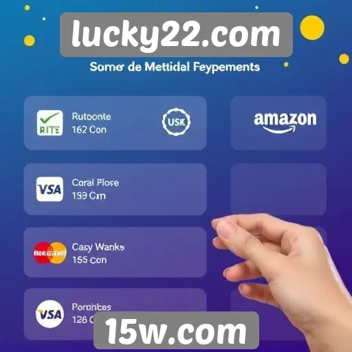 Métodos de pagamento aceitos no lucky22.com