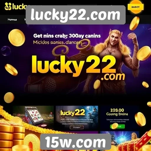 Promoções e bônus disponíveis no site lucky22.com